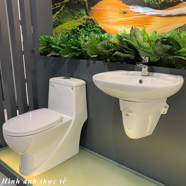 anh-thuc-te-bon-cau-viglacera-v38 Bồn cầu liền 1 khối Viglacera V38M + Xịt nhựa VG826