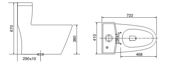 BỒN CẦU 1 KHỐI VIGLACERA V62