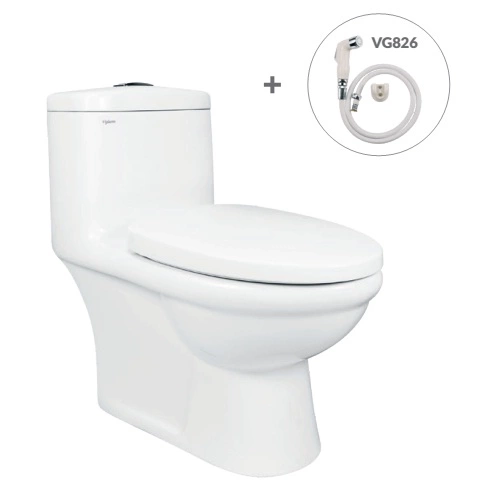 bl5m Bàn cầu một khối BL5V + Vòi xịt VG826