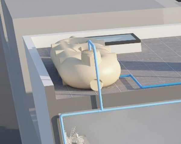 Bồn Nước Dounut Ngang 2000L Sata