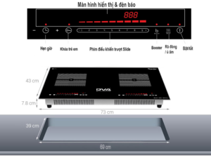 “Bếp từ đôi DVA686PLUS sở hữu thiết kế hiện đại với mặt kính K-Ceramic cao cấp mài vát sang trọng, bo viền nhôm Aluminium chắc chắn. Trang bị công nghệ biến tần Inverter và EGO Green Technology giúp tiết kiệm điện năng tối ưu. Hai vùng nấu độc lập công suất 2800W mỗi bên, bảng điều khiển cảm ứng Slider Control nhạy bén, dễ sử dụng. Sản phẩm được sản xuất tại Việt Nam, bảo hành 3 năm tận nơi, phù hợp cho mọi không gian bếp gia đình hiện đại.