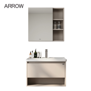 Home Bộ Tủ Lavabo Arrow ADGU9G3259-F/AP3259 và Tủ Gương Arrow AMJU9G3259-F thiết kế hiện đại, chất liệu cao cấp chống ẩm, tích hợp gương soi tiện lợi. Kiểu dáng sang trọng, phù hợp cho phòng tắm gia đình, mang lại không gian gọn gàng và thẩm mỹ
