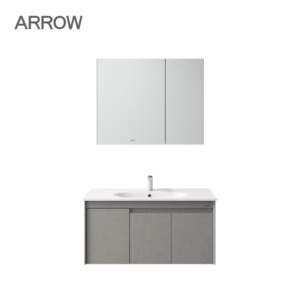 Bộ tủ lavabo Arrow ADGMD10G31009H-C/AP31009H, Tủ gương Arrow AMJD10G31009H-C, bộ tủ gương lavabo Arrow MUGO Series, tủ lavabo treo tường Arrow, chậu sứ siêu sạch Arrow, tủ gương LED phòng tắm, thiết bị vệ sinh Arrow cao cấp