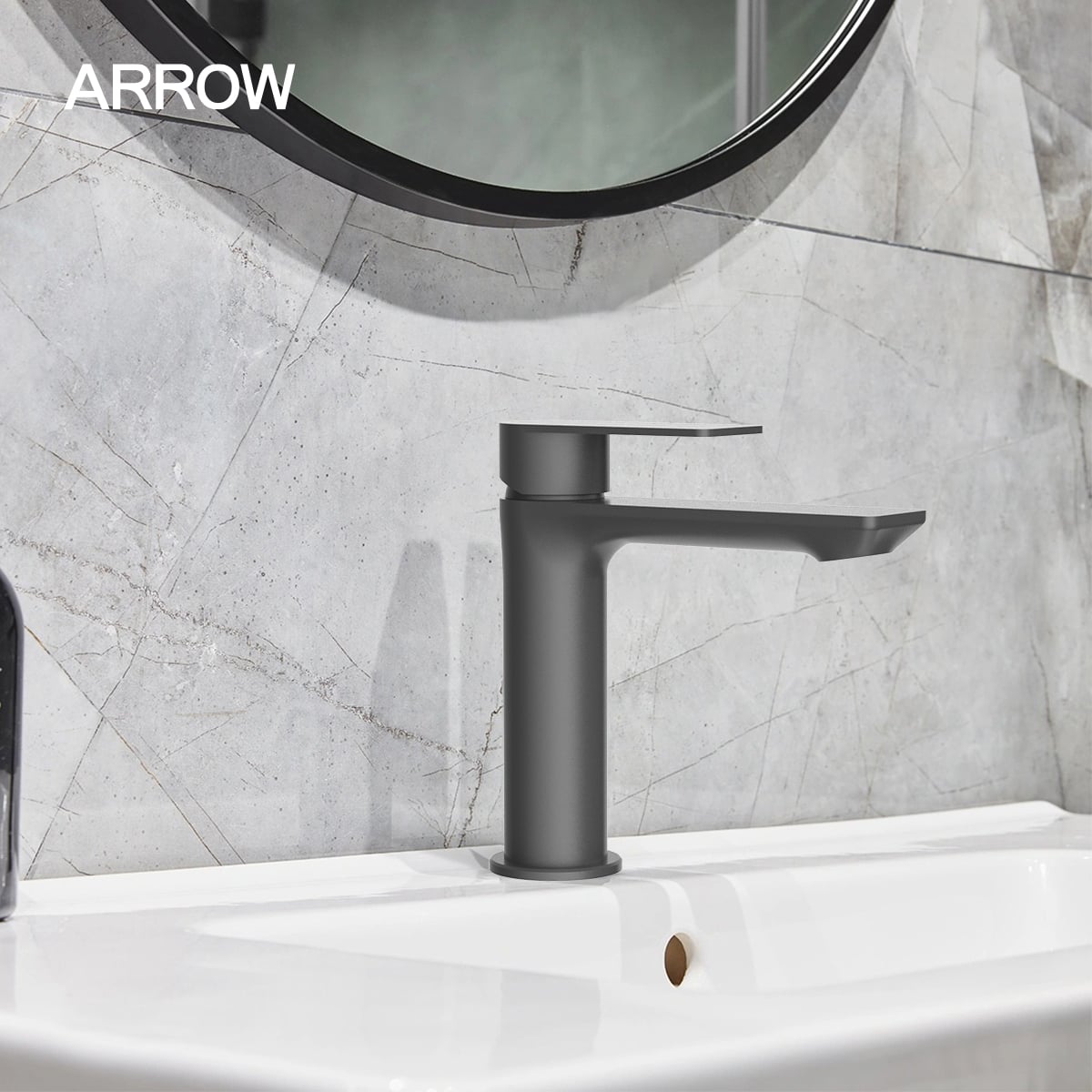vòi lavabo nóng lạnh arrow amp11891ggp vòi lavabo nóng lạnh Arrow AMP11891GGP, vòi lavabo vàng hồng Arrow, vòi lavabo cao cấp Arrow, vòi lavabo chính hãng Arrow, vòi lavabo phòng tắm hiện đại, vòi lavabo mạ PVD Arrow, thiết bị vệ sinh Arrow