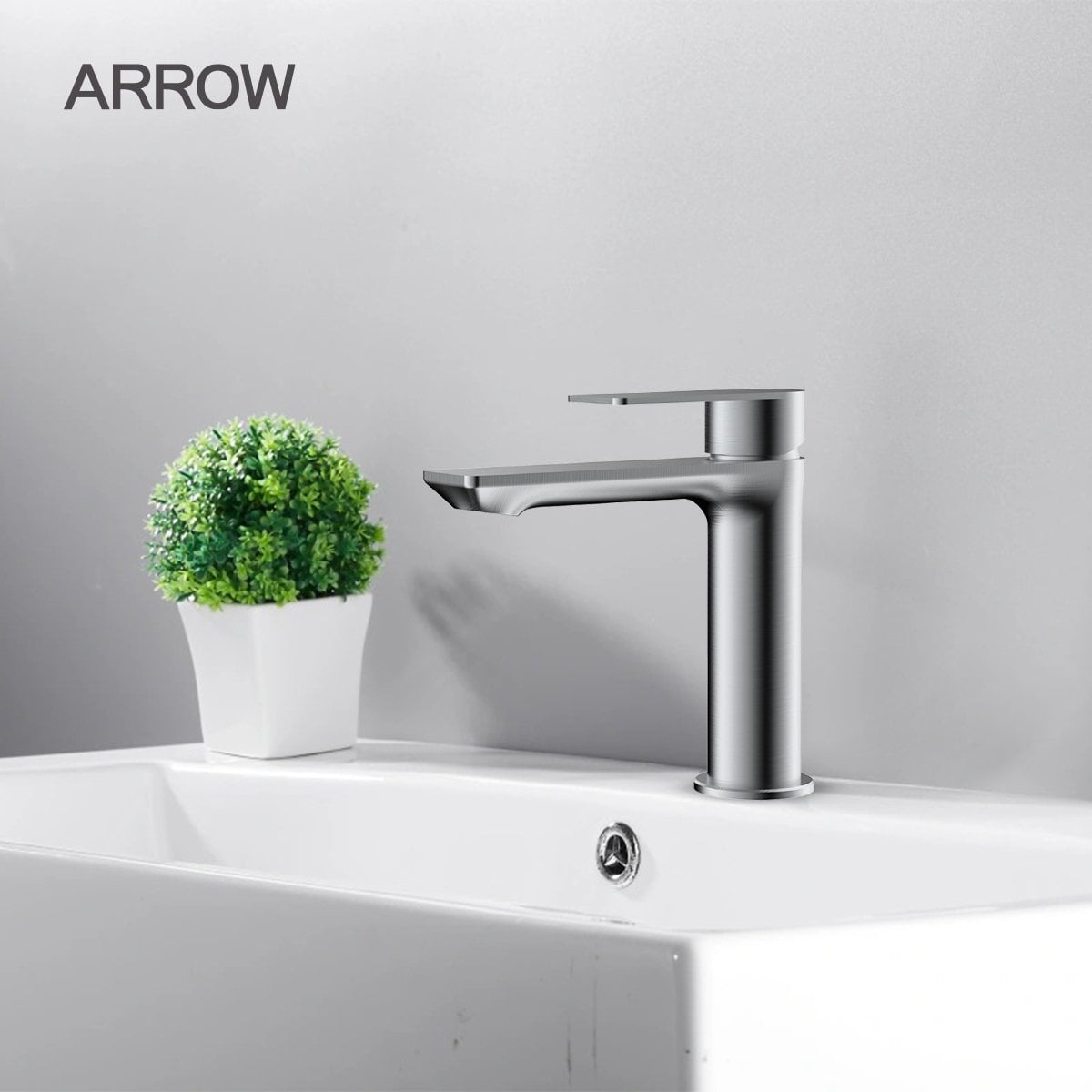 vòi lavabo nóng lạnh arrow amp11891ss vòi lavabo nóng lạnh Arrow AMP11891SS, vòi lavabo inox Arrow, vòi rửa mặt nóng lạnh Arrow, vòi lavabo chính hãng Arrow, vòi lavabo cao cấp, vòi lavabo inox 304, vòi lavabo phòng tắm Arrow
